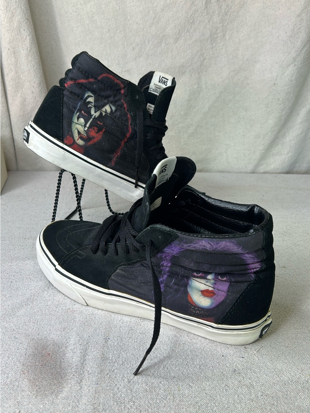 Vans Men’s / Women’s Kiss Band Skater HighTop Sneakers Vintage Pair